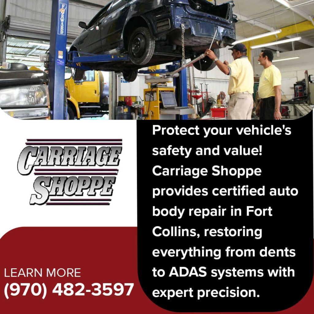 Carriage Shoppe certified auto body repair in Fort Collins