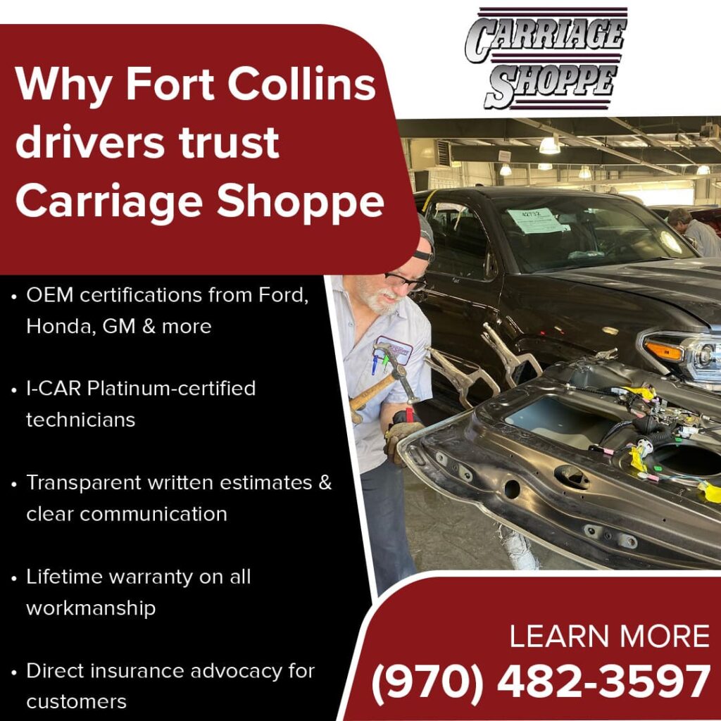 Carriage Shoppe trusted auto body repair