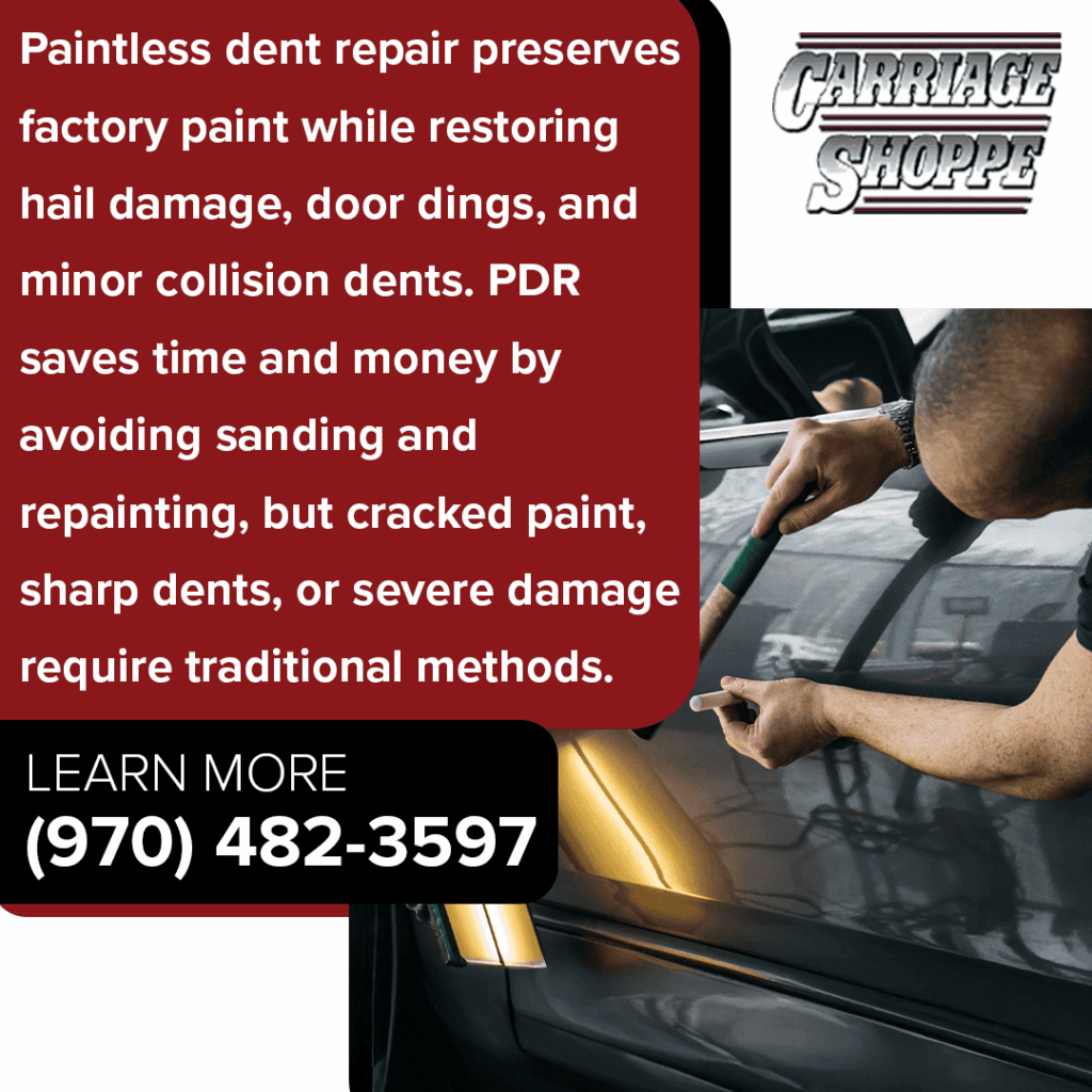 Paintless dent repair service