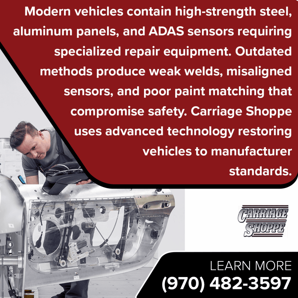 technician using advanced technology in restoring vehicles