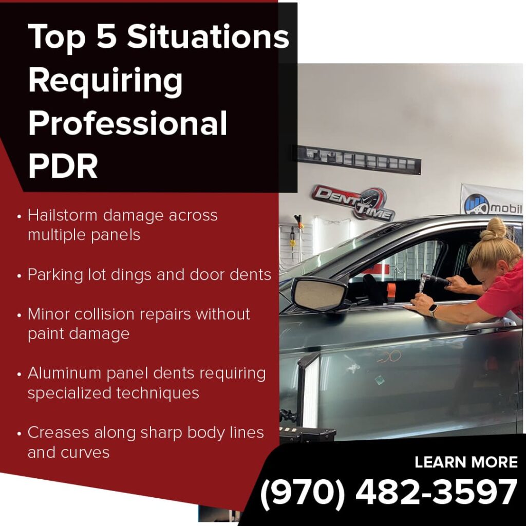 Top 5 situations requiring professional PDR