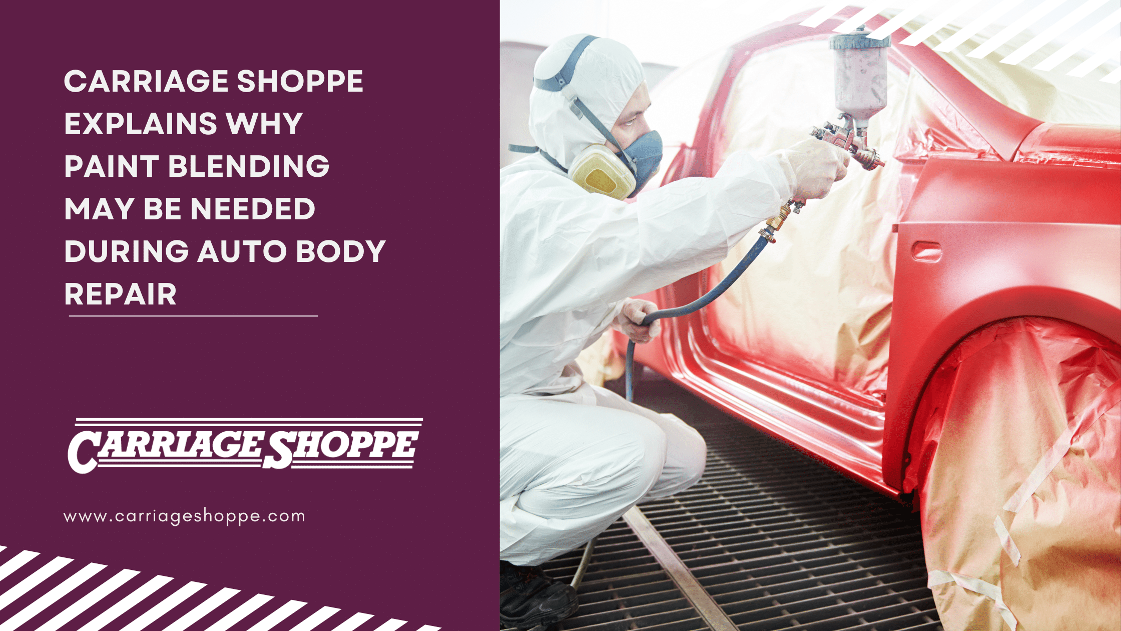 Carriage Shoppe Explains Why Paint Blending May Be Needed During Auto Body Repair